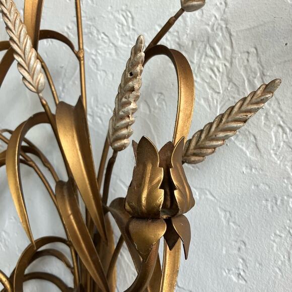 Pair of 1950s Italian Wheat Sheaf Sconces - Picture 5 of 7